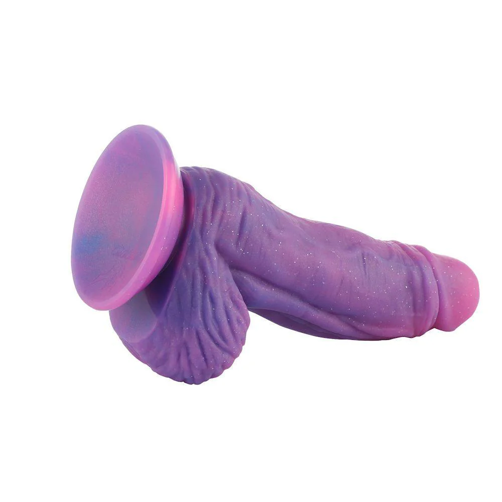 HiSmith 7.5" For Advanced Users Purple Silicone Dildo - Image 11
