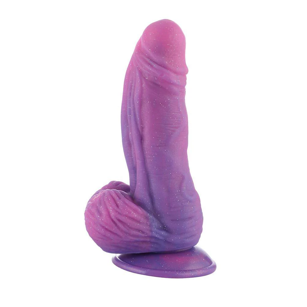 HiSmith 7.5" For Advanced Users Purple Silicone Dildo - Image 4