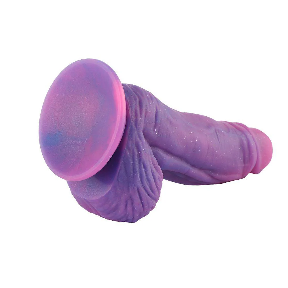 HiSmith 7.5" For Advanced Users Purple Silicone Dildo - Image 6