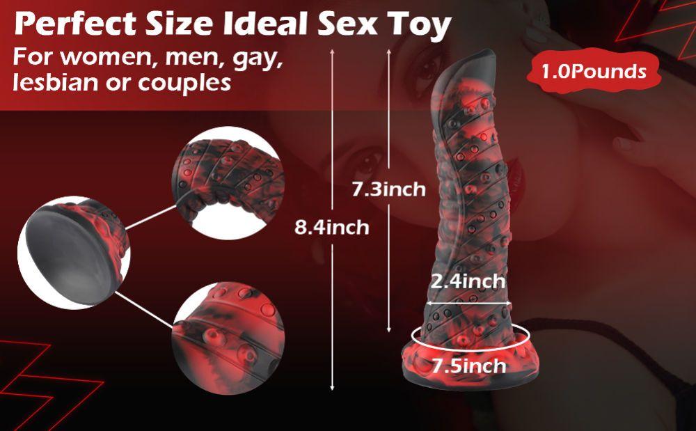 HiSmith 8.4" Monster Anal Dildo G-Spot Dildo - Image 14