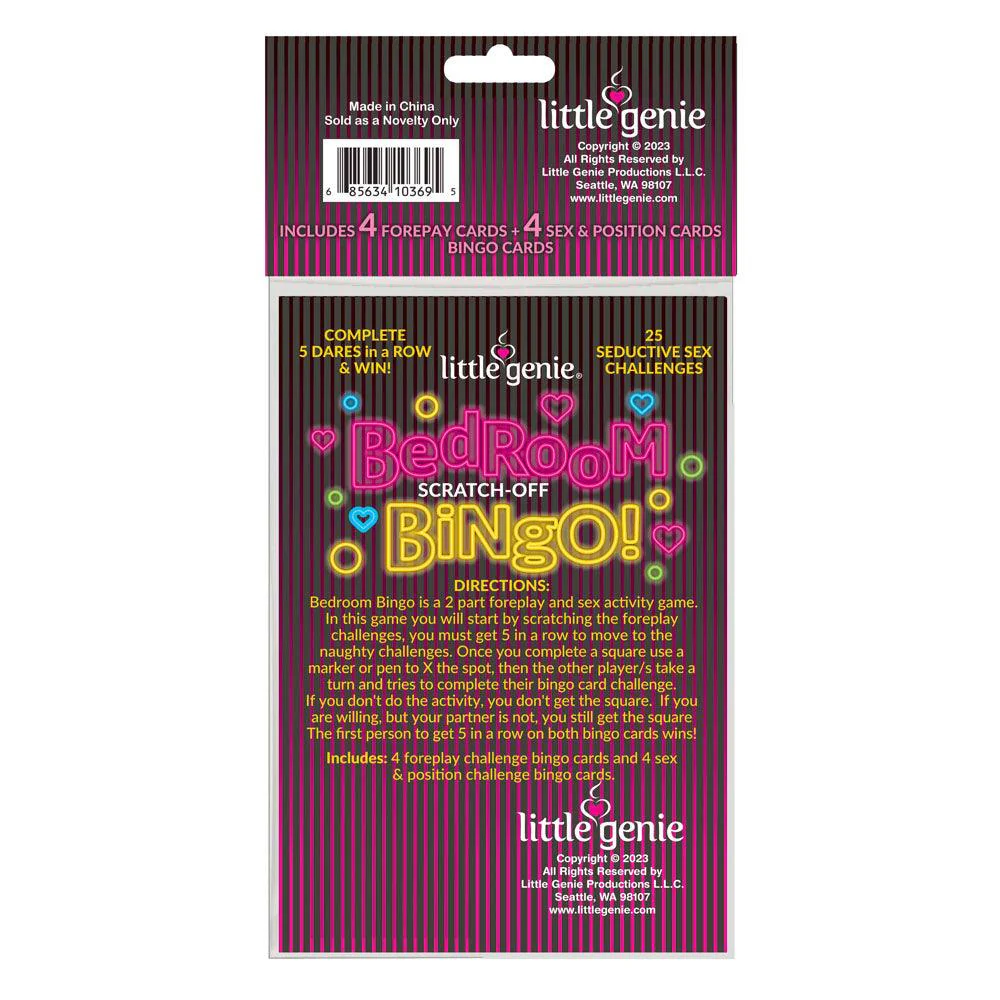 Little Genie Bedroom Bingo Adult Game - Foreplay & Position Cards - Image 5