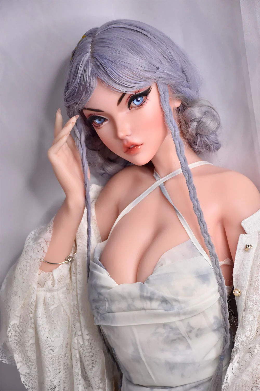 ElsaBabe Aikawa Iori Anime Silicone Sex Doll – 148cm Posable Metal Skeleton - Image 14
