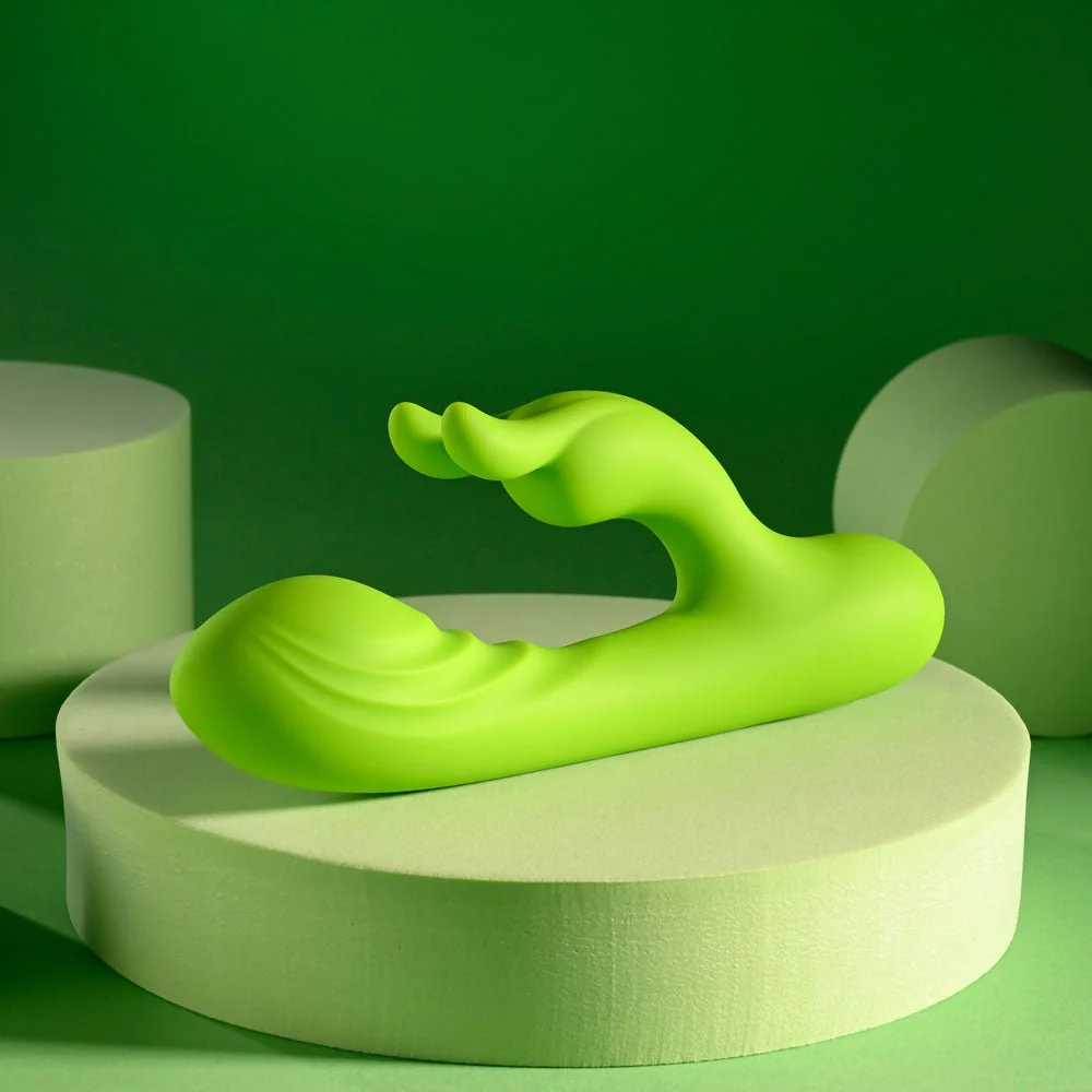 Evolved Brat Bunny Rabbit Vibrator – USB Rechargeable G-Spot Toy, Green - Image 9