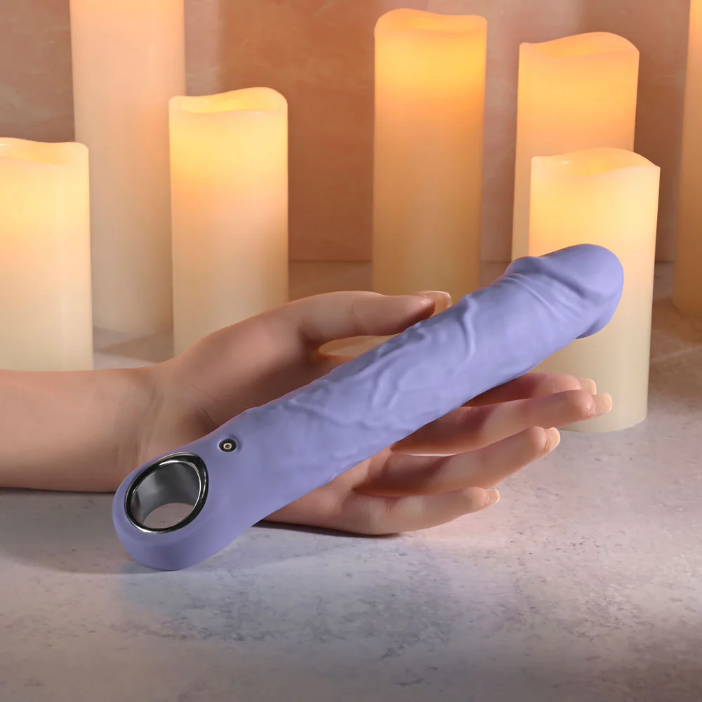 Evolved Large Fantasy Vibrator – Purple USB Rechargeable Toy - Image 3