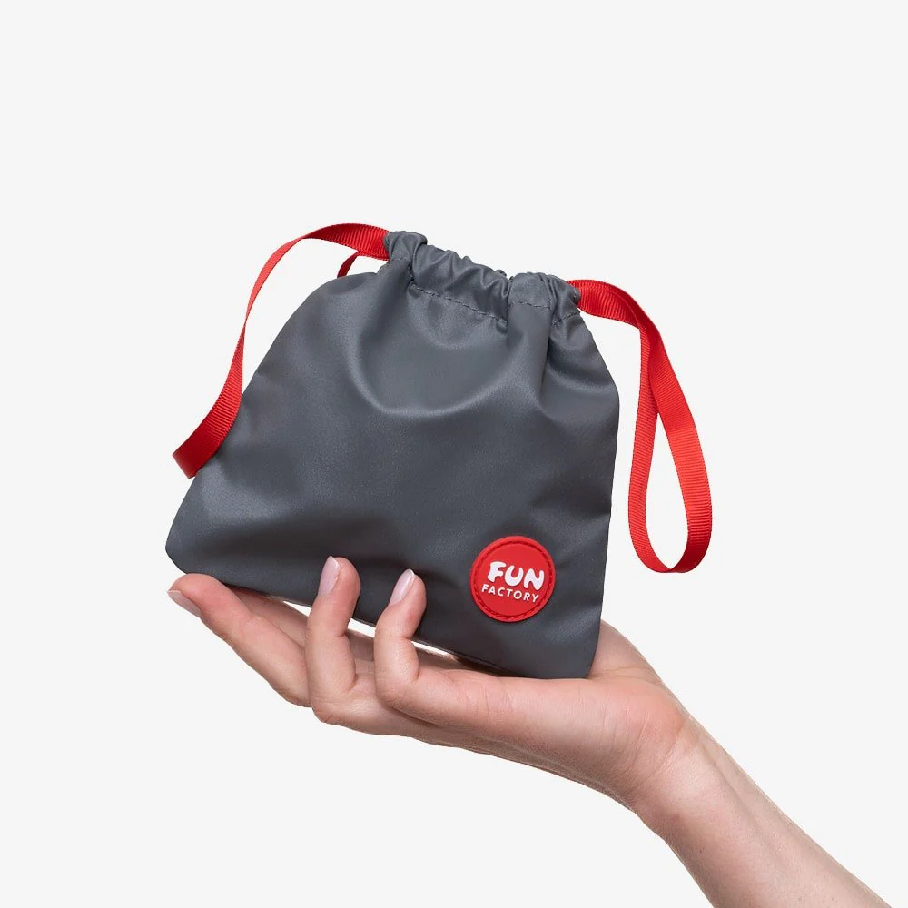 Fun Factory Toybag S – Small Grey Recycled Polyamide Storage Bag - Image 3