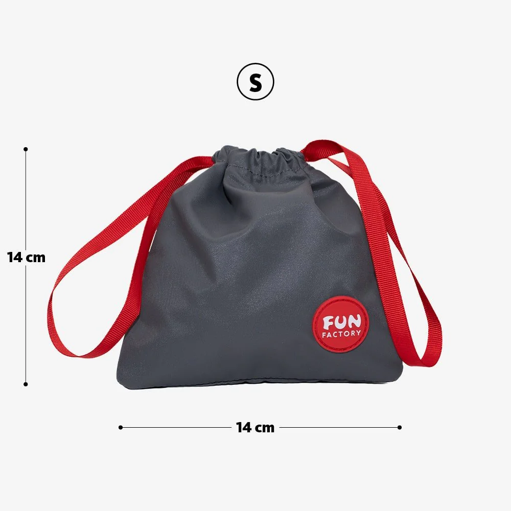 Fun Factory Toybag S – Small Grey Recycled Polyamide Storage Bag - Image 4