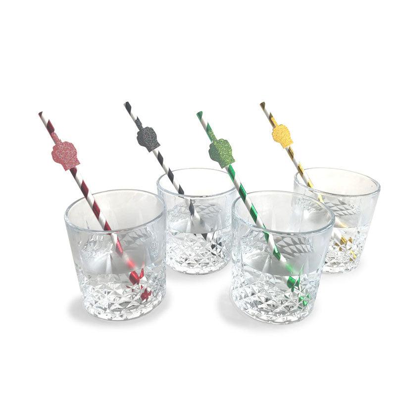 Little Genie Happy Fucking Birthday Paper Party Straws - 8 Pack - Image 3
