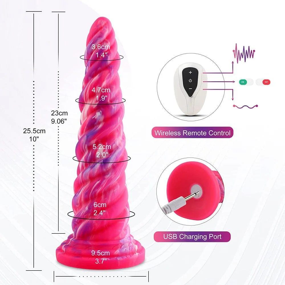HiSmith - 10" Silicone Monster Series Pink Awl (KlicLok) - Image 7