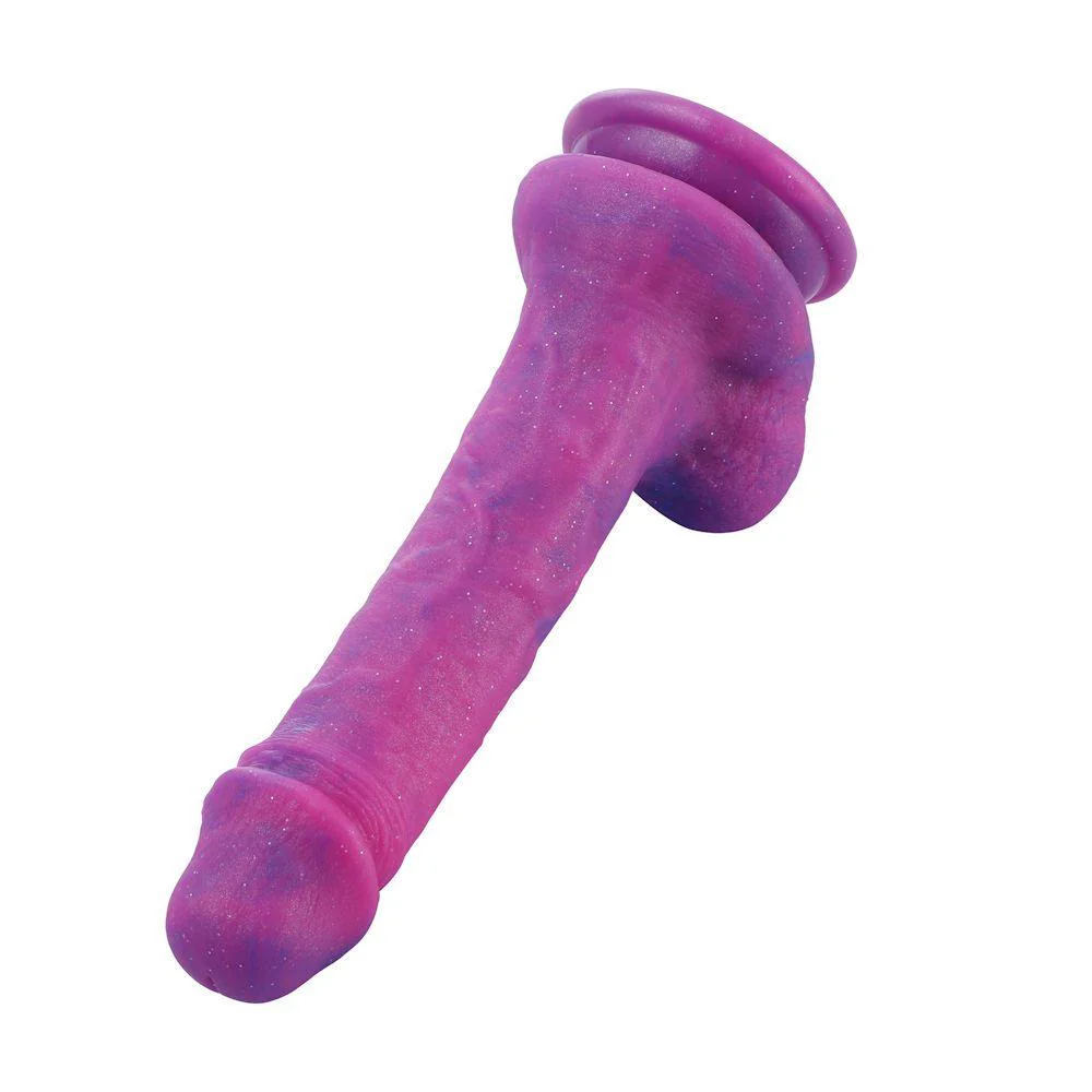 HiSmith 8.4" Purple Silicone Dildo - Image 4
