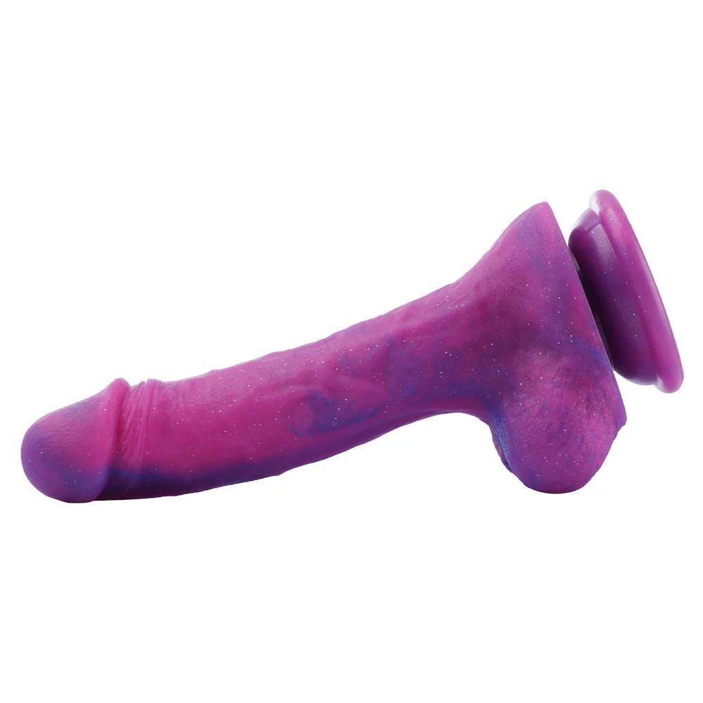 HiSmith 8.4" Purple Silicone Dildo - Image 7