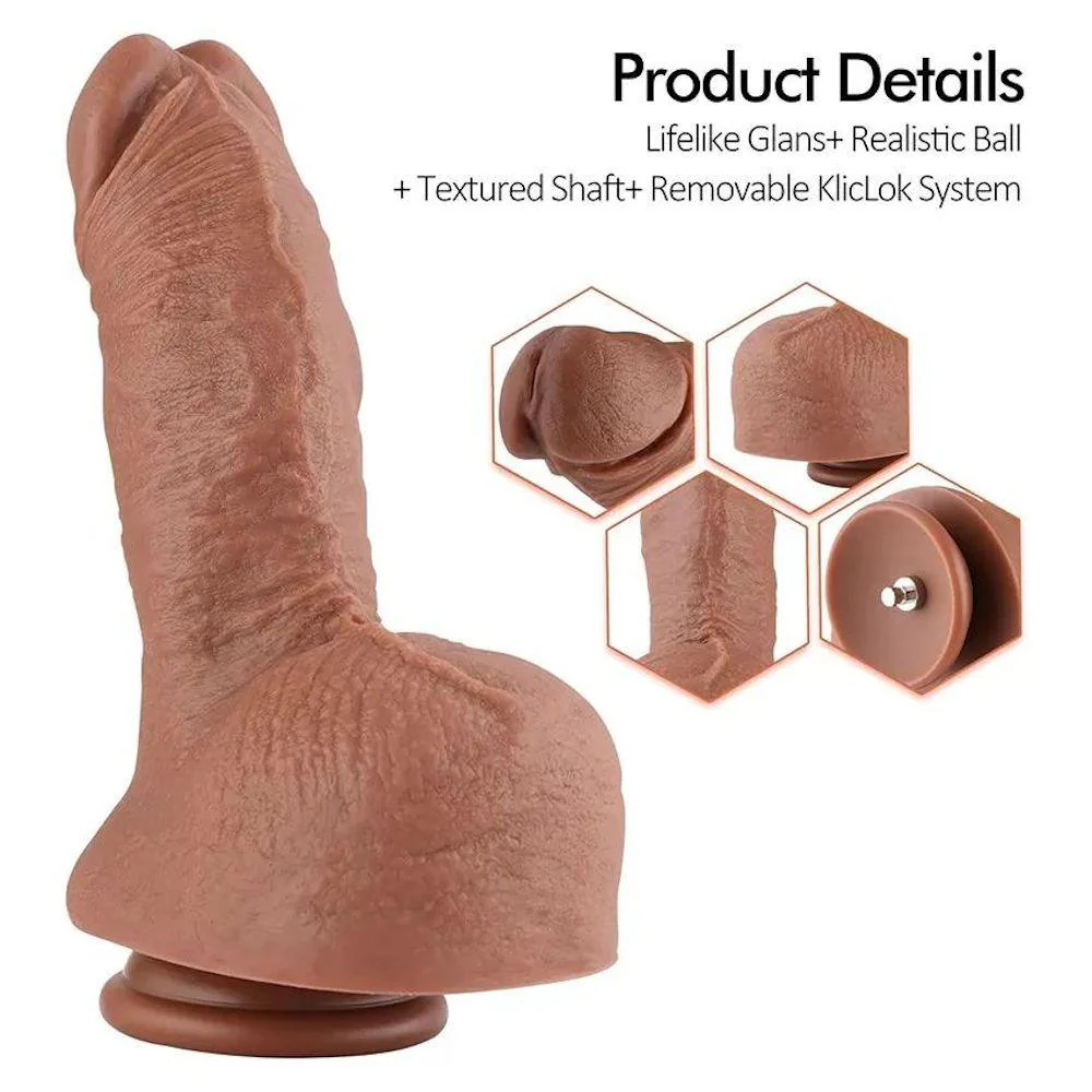 HiSmith - 9.1" Silicone Realistic Dildo (KlicLok) - Image 3