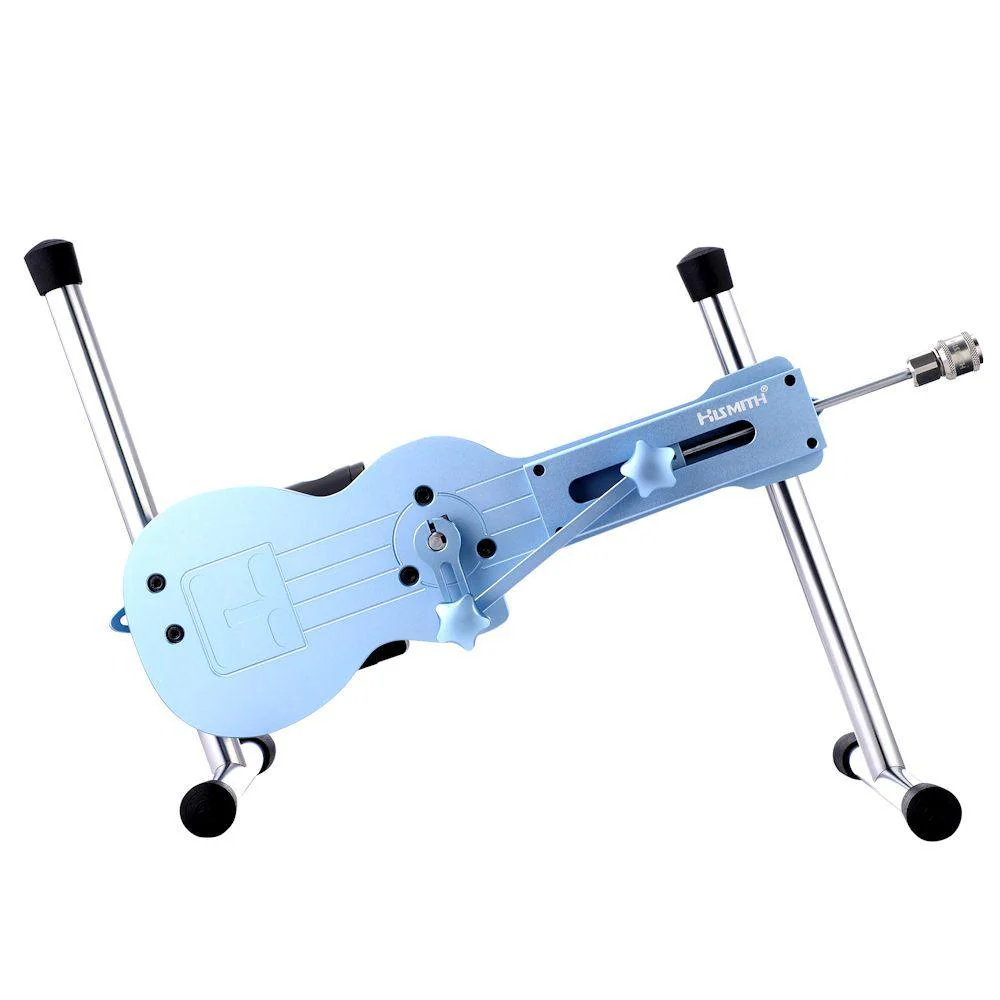 HiSmith APP Controlled Blue Mini Sex Machine with KlicLok System - Image 9