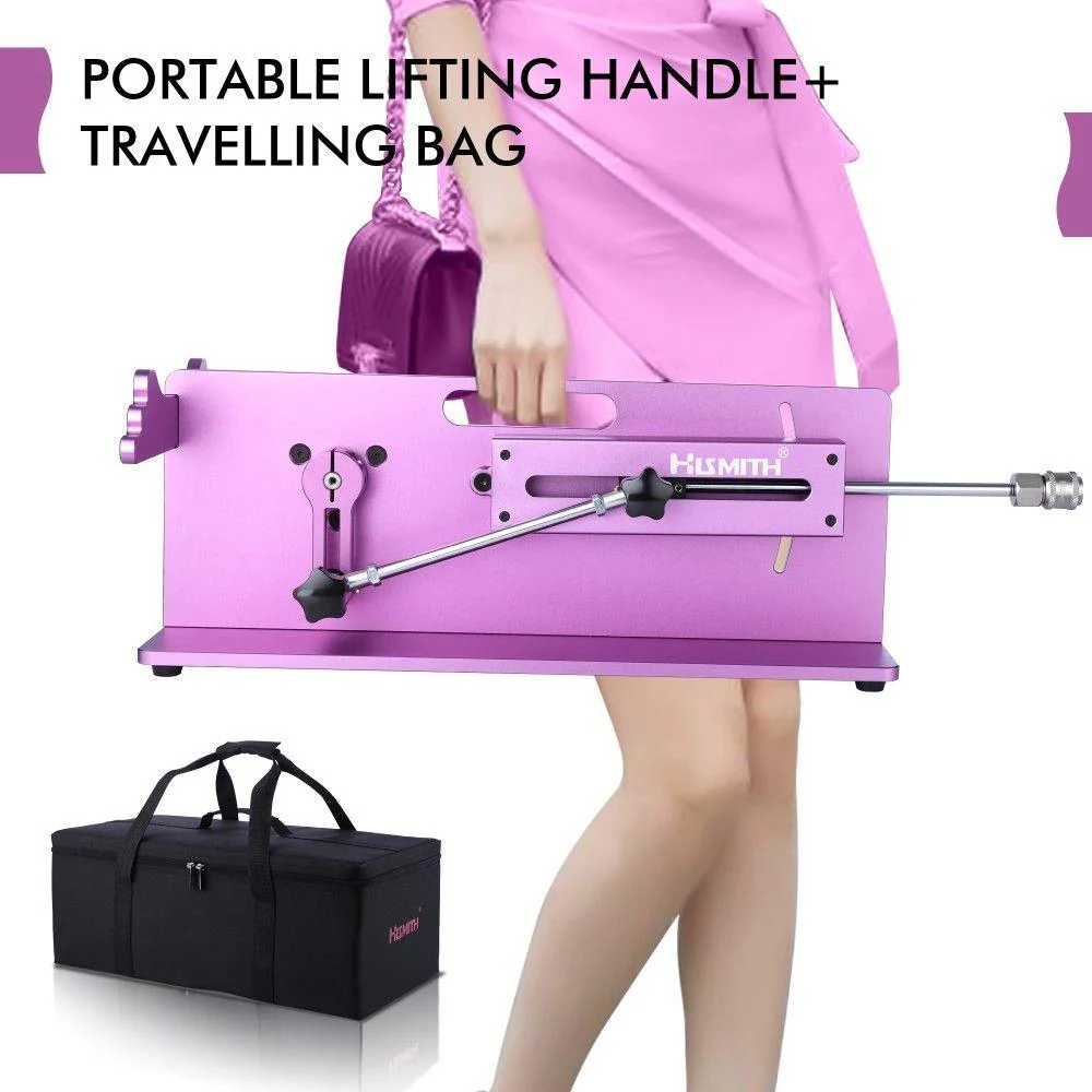 HiSmith Tabletop 2.0 Pro Purple APP, Remote, Wire 3 In 1 Control Premium Sex Machine - Image 4