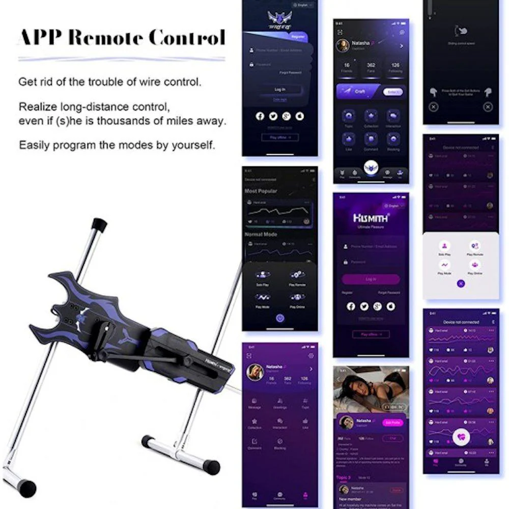 HiSmith & Wildolo Intelligent APP Controlled Premium Sex Machine (KlicLok) - Image 4