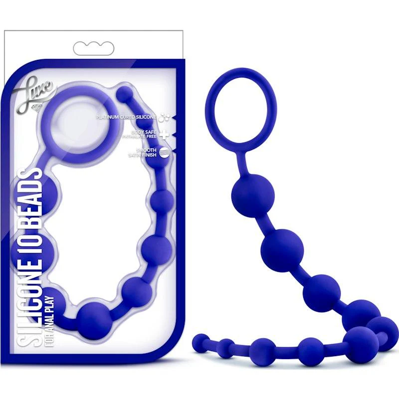 Luxe Silicone 10 Beads Indigo - Image 3