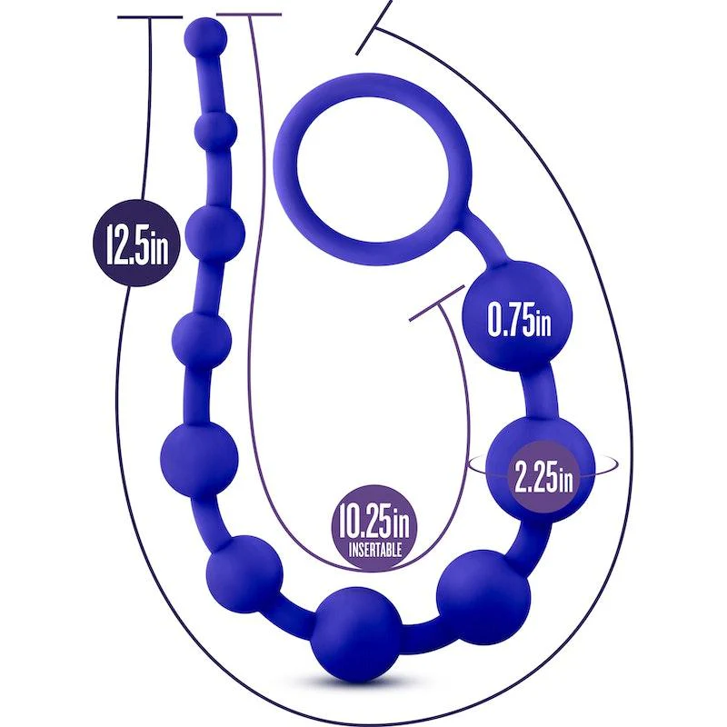 Luxe Silicone 10 Beads Indigo - Image 5
