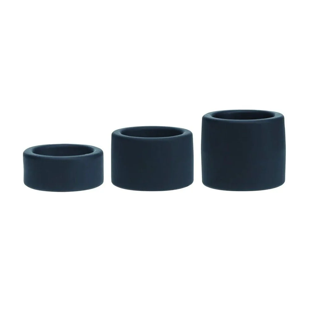 Levelz Liquid Silicone Ball Stretcher Set – 3-Piece Black Strap Kit - Image 3