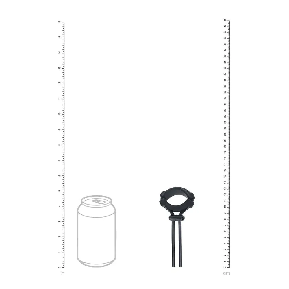 Levelz Wide Detachable Lasso Cock Ring – Adjustable Black Ring - Image 4