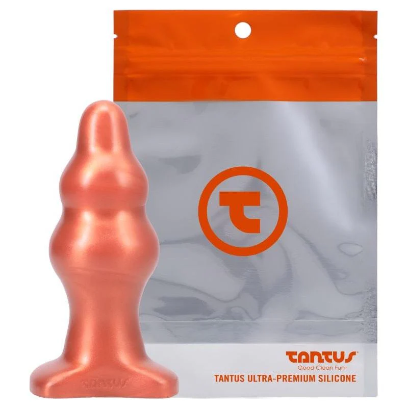 Tantus Severin Medium Silicone Anal Plug – Copper – 5 Inch Length - Image 3