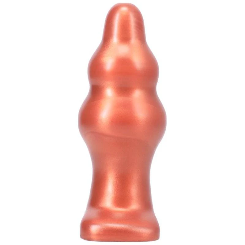 Tantus Severin Medium Silicone Anal Plug – Copper – 5 Inch Length - Image 5