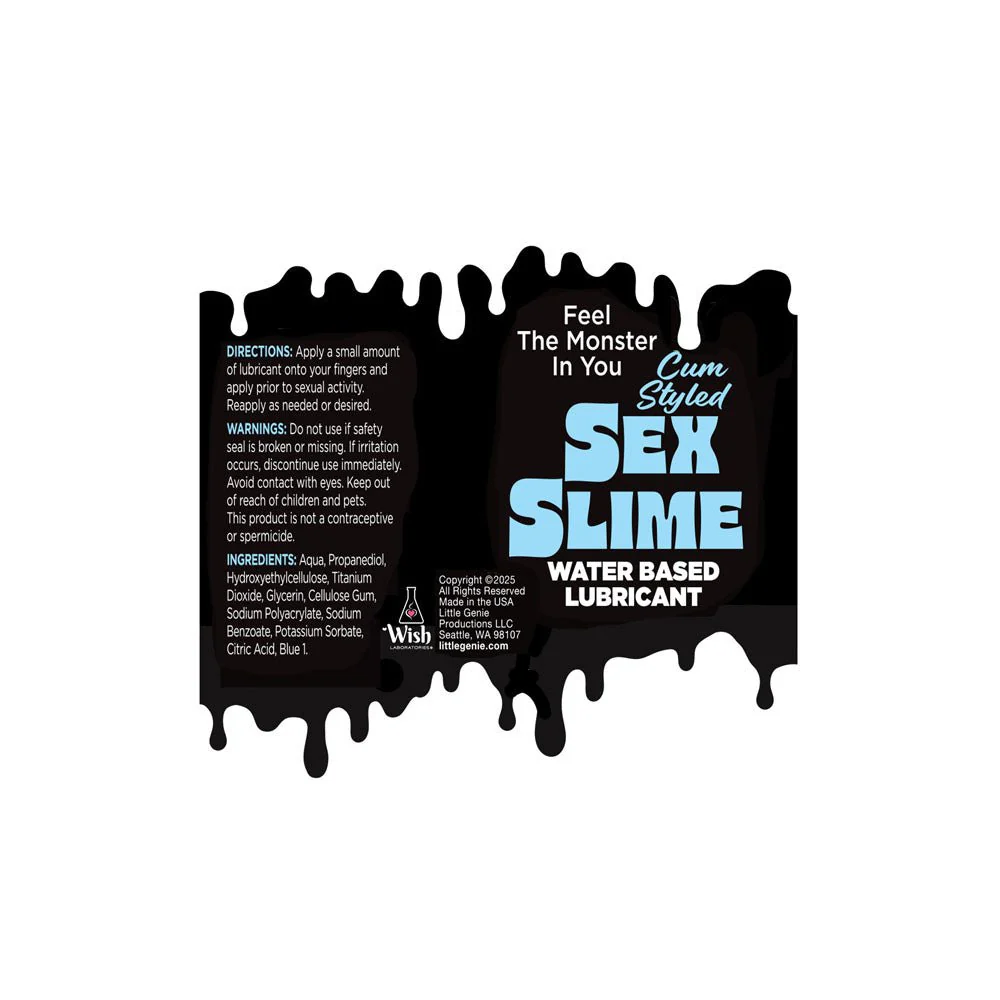 Little Genie Sex Slime Blue Cum Style Water-Based Lube 60ml - Image 4