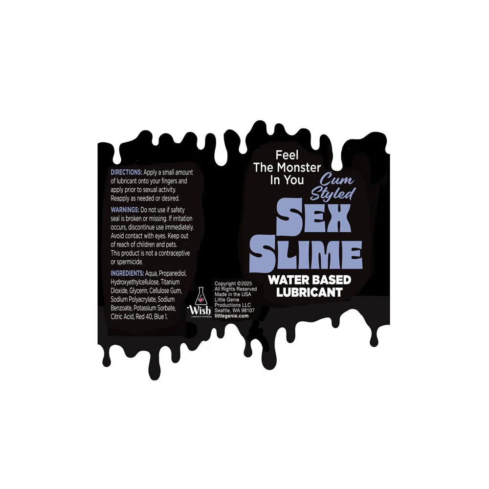 Little Genie Sex Slime Creature Lube – Purple Water-Based Lube 120ml - Image 3