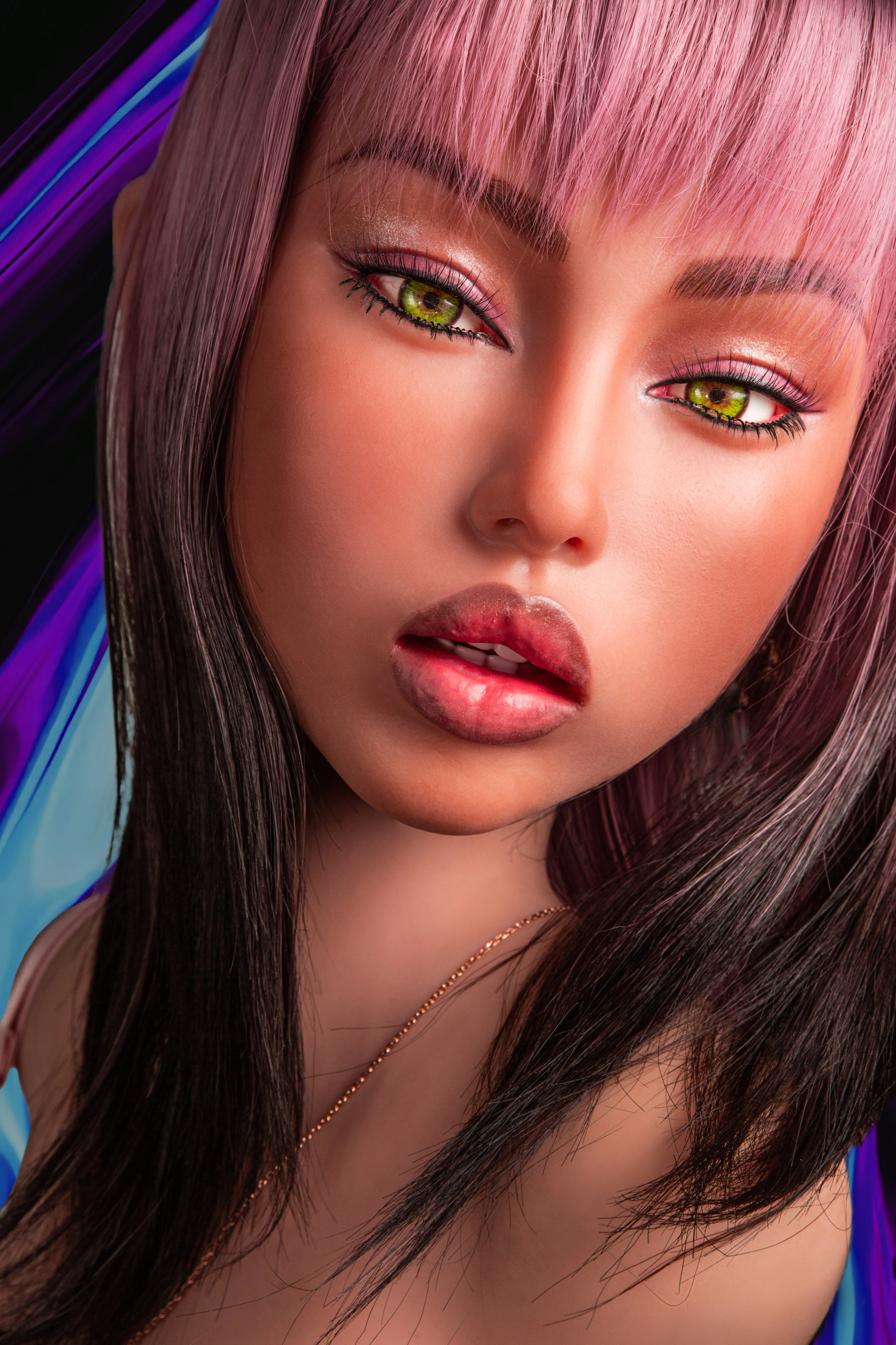 CLM Pro TPE Torso Sex Doll 870# with Lillian Silicone Head – Dark Skin - Image 21