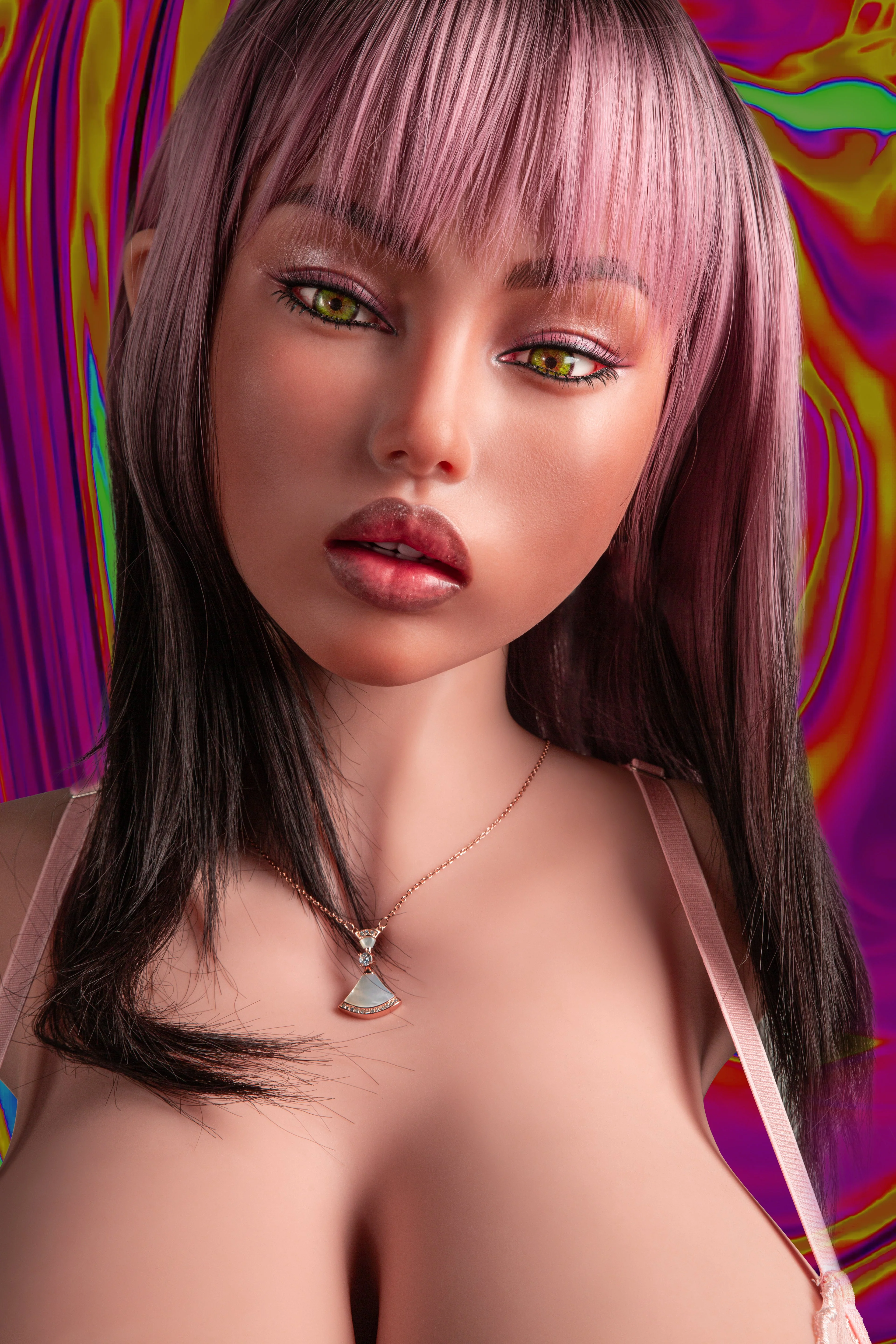 CLM Pro TPE Torso Sex Doll 870# with Lillian Silicone Head – Dark Skin - Image 23